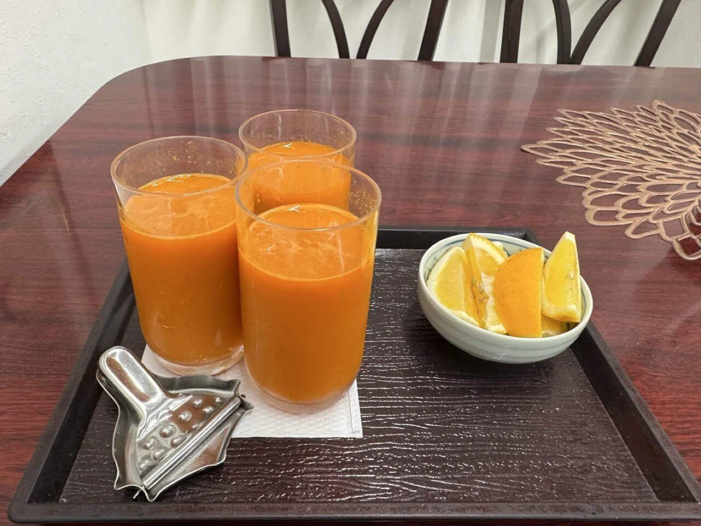 にんじんジュースとレモン🥕🍋🐧