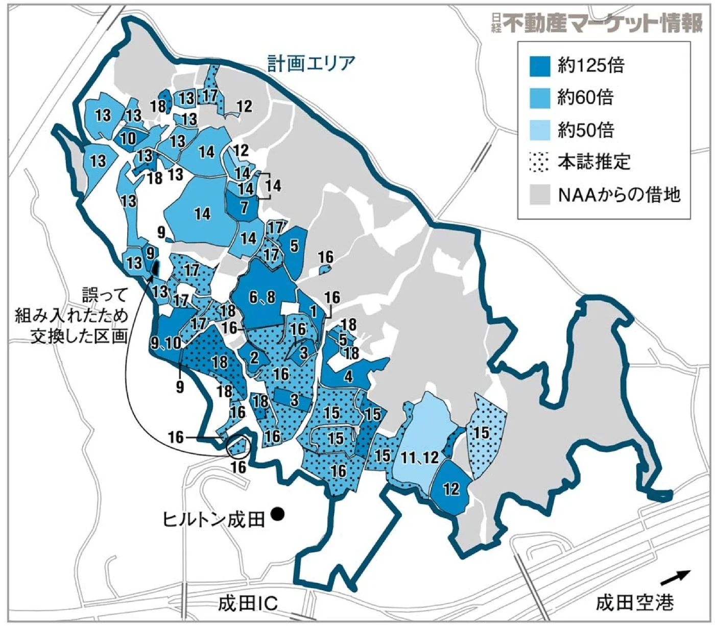 ゲートウェイ成田の地図。50倍から125倍で購入。