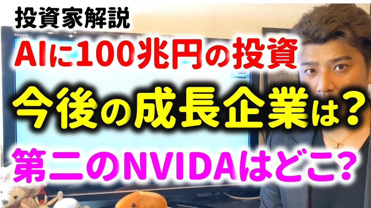 第二のNVIDIAを探せ！今後伸びるAI企業はどこか？投資家が調査 動画サムネイル